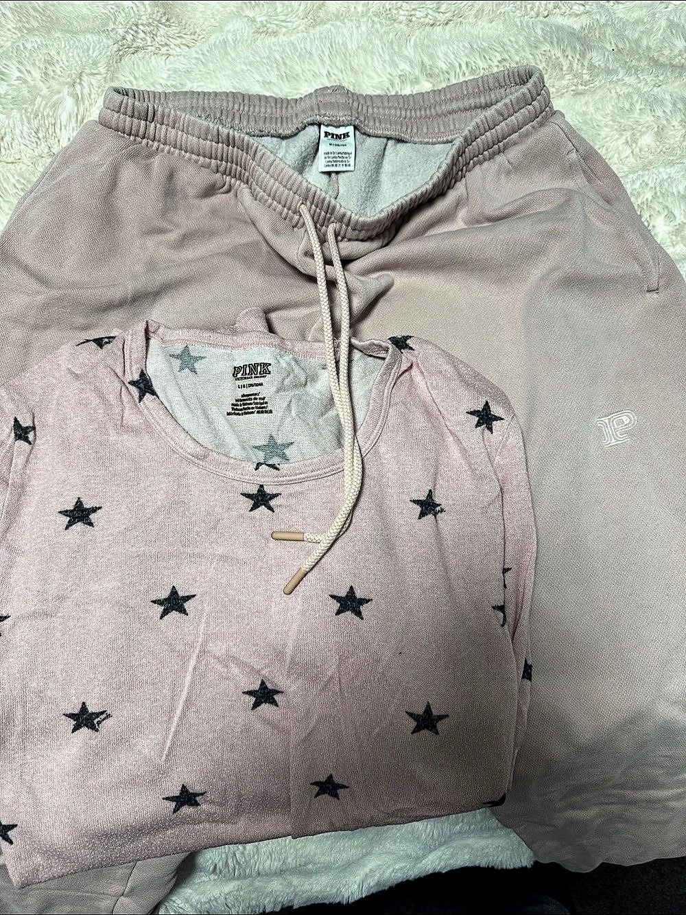 2 for 1 price Victoria's Secret PINK Lounge Set top Size Large bottoms med size